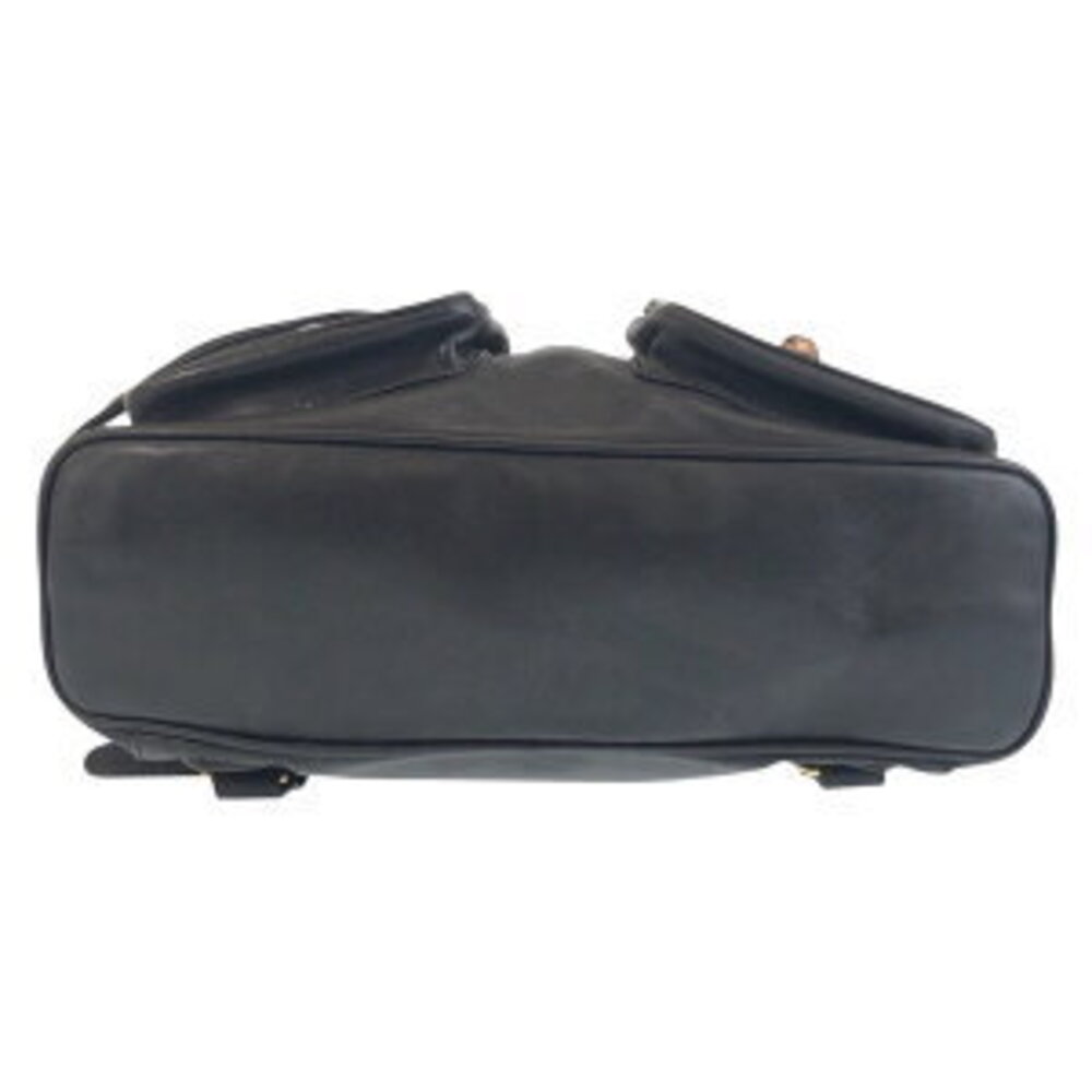 Gucci Black Bamboo Backpack Leather - Picture 9 of 10